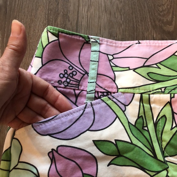 ANN TAYLOR LOFT Floral Print Pocketed Twill Skirt - Picture 4 of 7